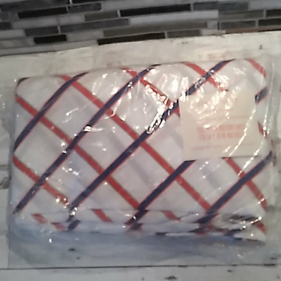 Vintage Cannon red white blue bottom sheet new - Picture 1 of 2